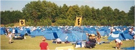 Tent city - a sight to behold
