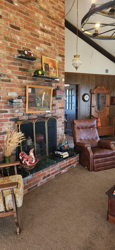 White Octagon House Inside