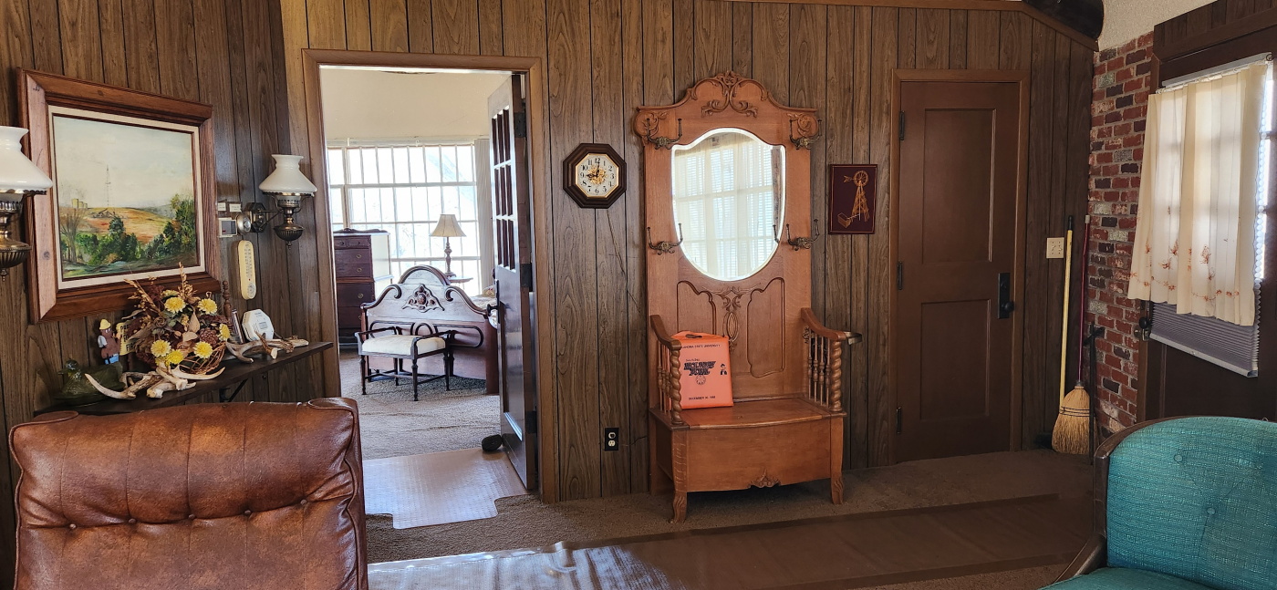 White Octagon House Inside